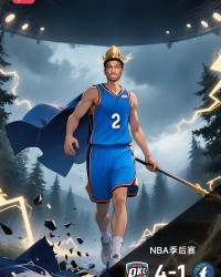 【雷速海报】亚历山大34分7篮板8助攻，带领雷霆挺进总决赛！